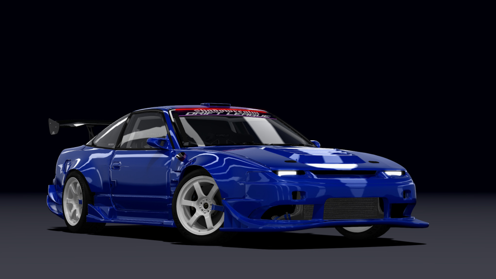 SRDL Pro Nissan 180sx, skin 4_blue