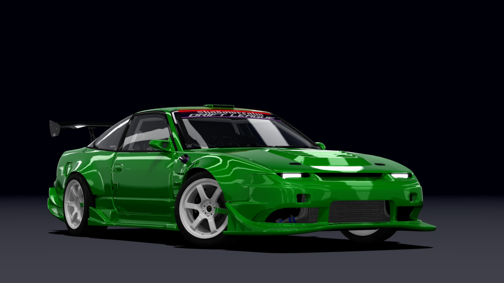 SRDL Pro Nissan 180sx, skin 6_green