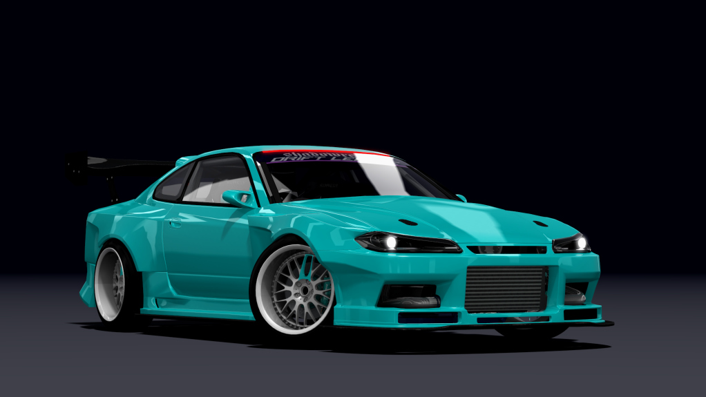 SRDL Pro Nissan Silvia S15, skin 4_cyan