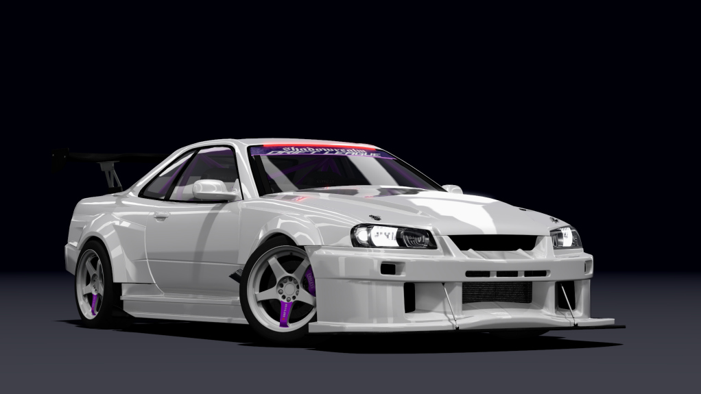 SRDL Pro Nissan Skyline R34, skin 2_white