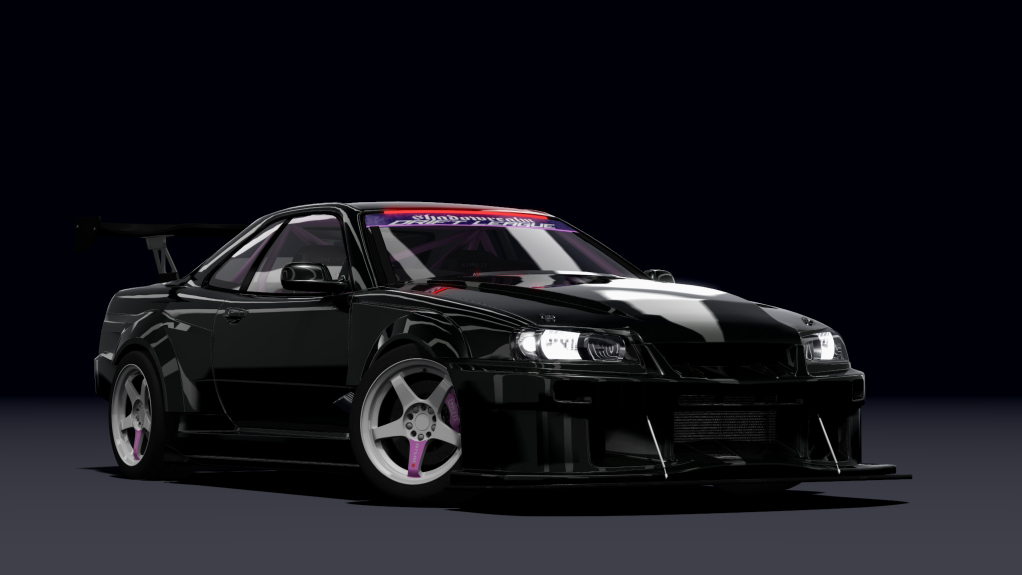 SRDL Pro Nissan Skyline R34, skin 3_black