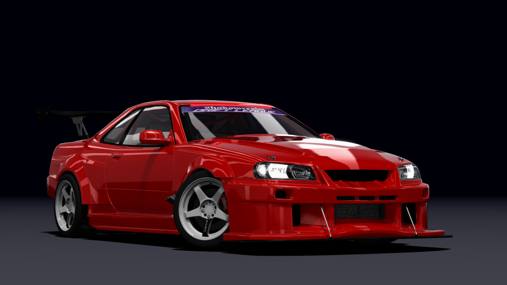 SRDL Pro Nissan Skyline R34, skin 7_red