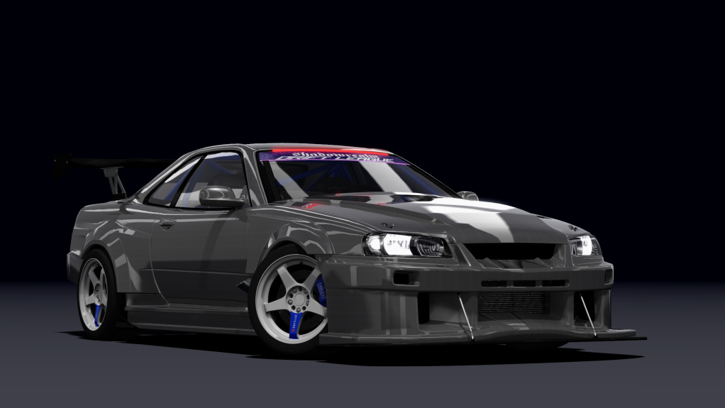 SRDL Pro Nissan Skyline R34, skin 8_grey