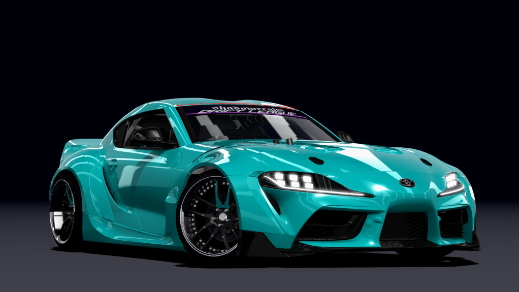 SRDL Pro Toyota Supra A90, skin 5_cyan