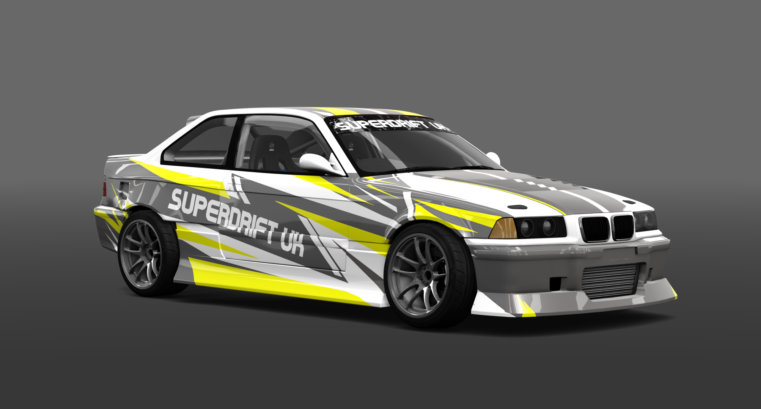 SUPERDRIFTUK BMW E36, skin SDUKfluro