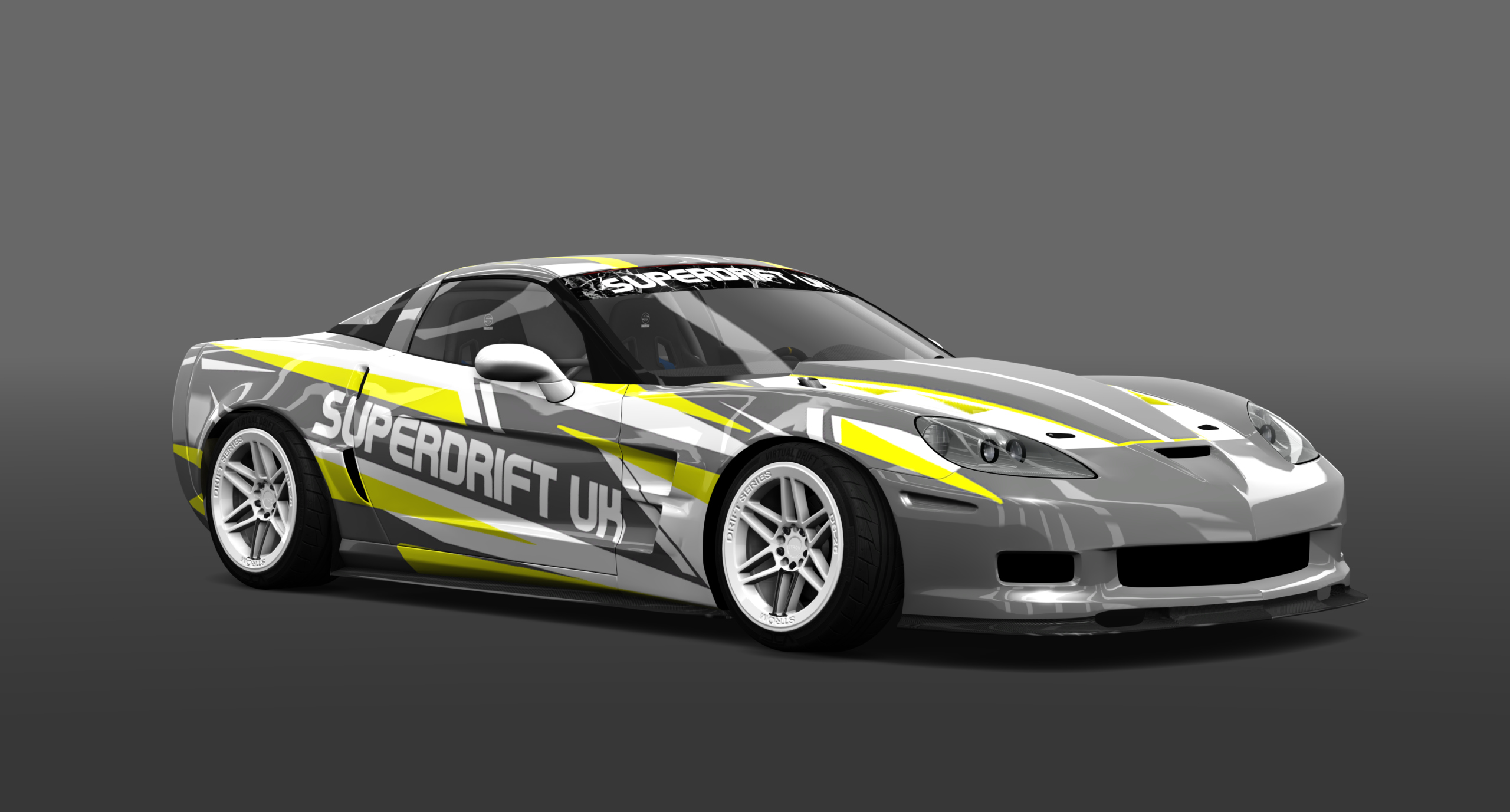 SUPERDRIFTUK CORVETTE C6, skin SDUKfluro