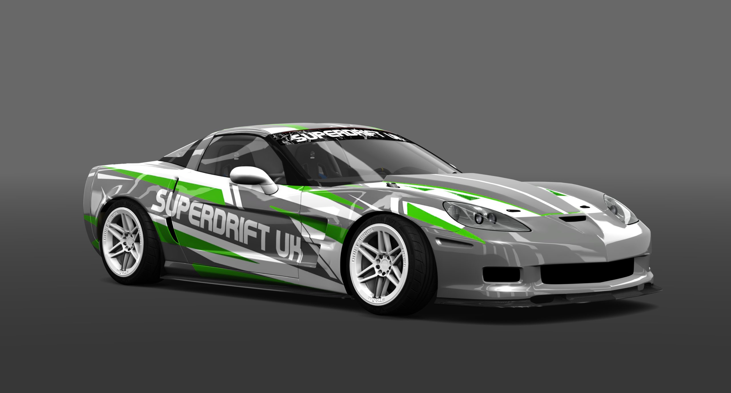 SUPERDRIFTUK CORVETTE C6, skin SDUKgreen