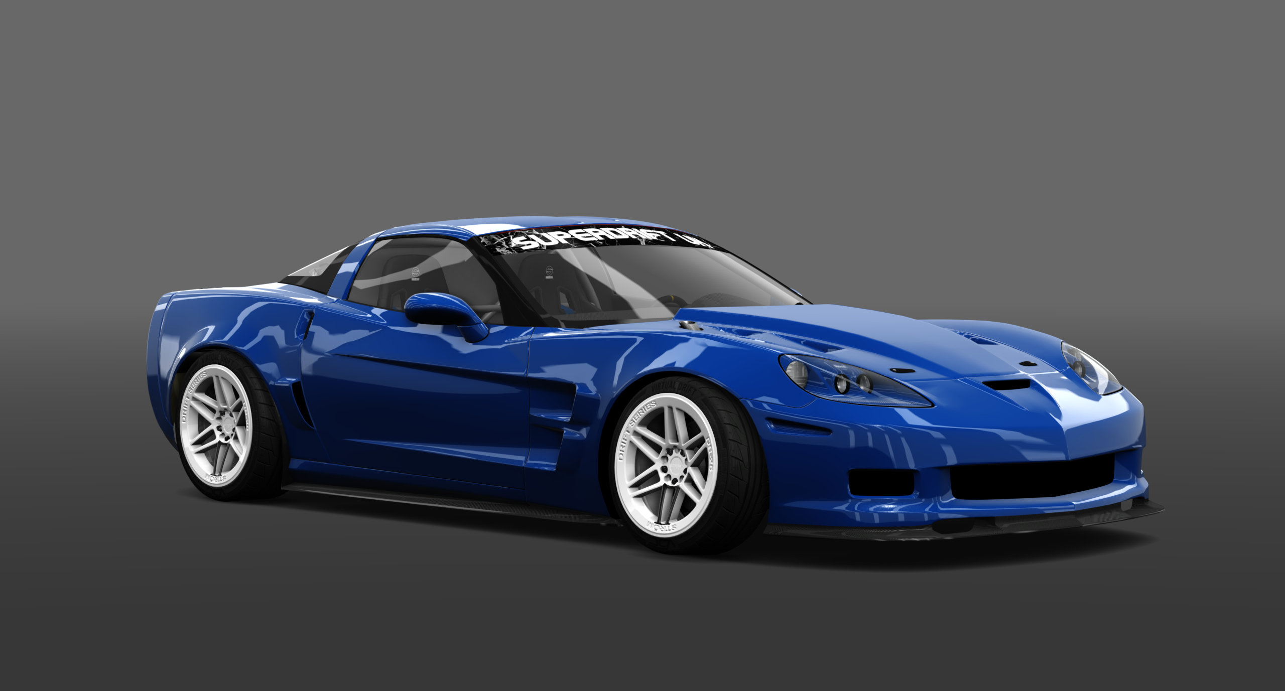 SUPERDRIFTUK CORVETTE C6, skin blue