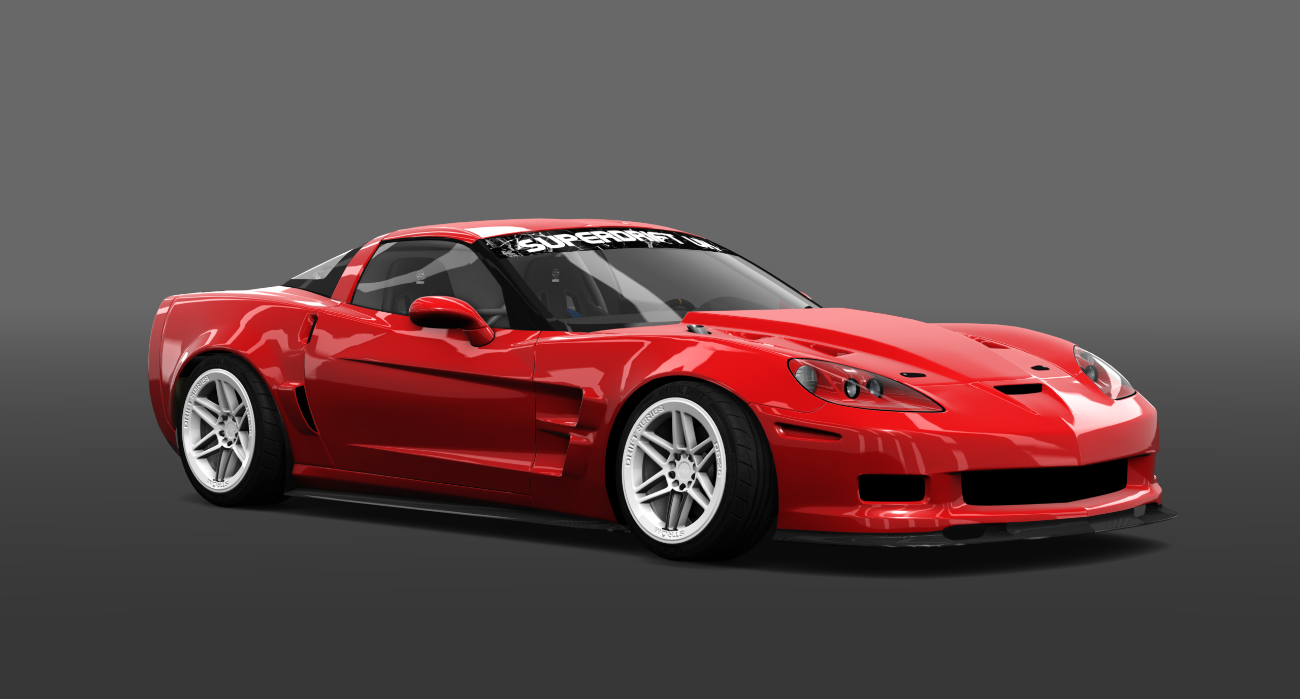 SUPERDRIFTUK CORVETTE C6, skin red