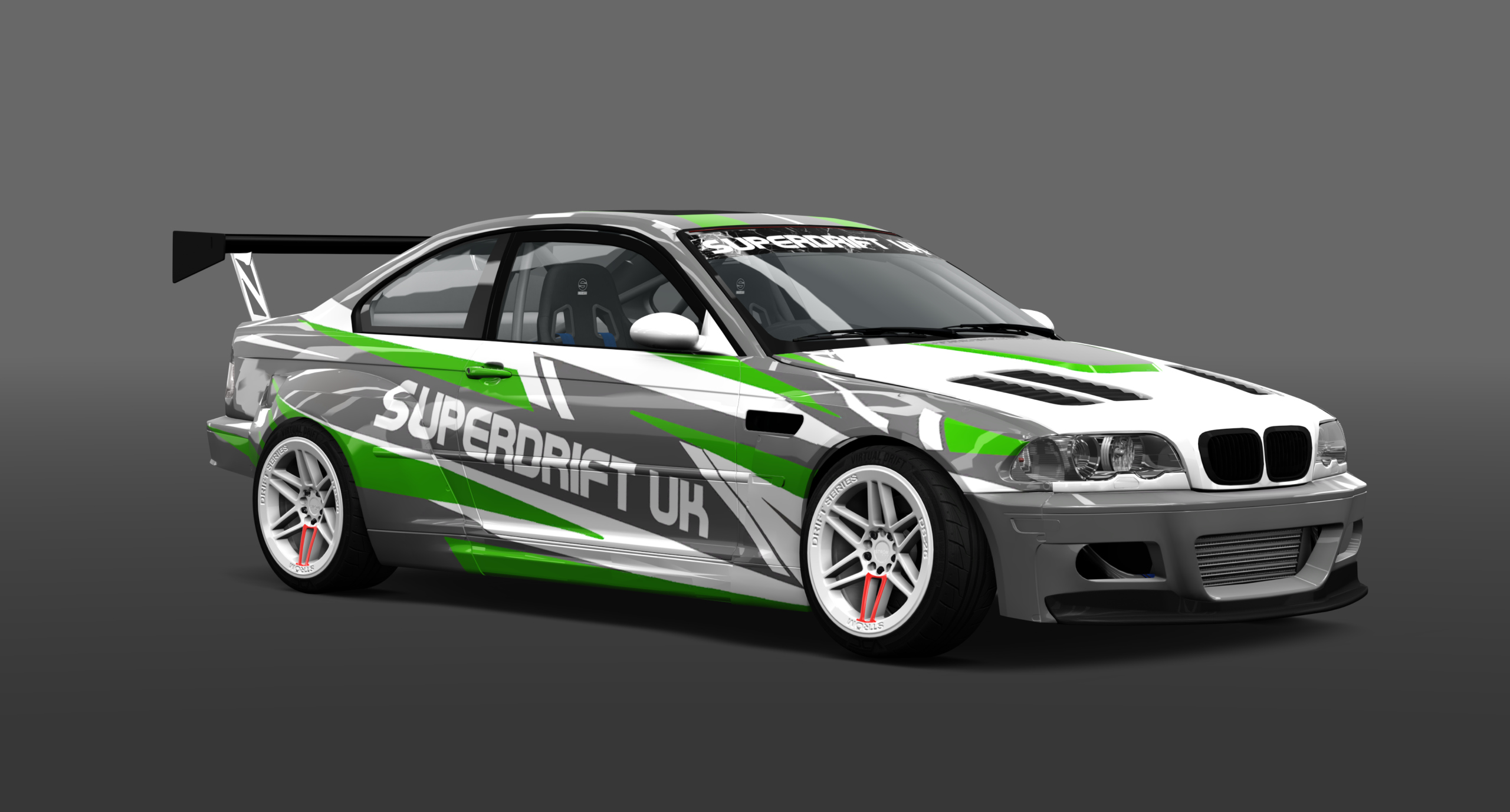 SUPERDRIFTUK BMW E46, skin SDUKgreen