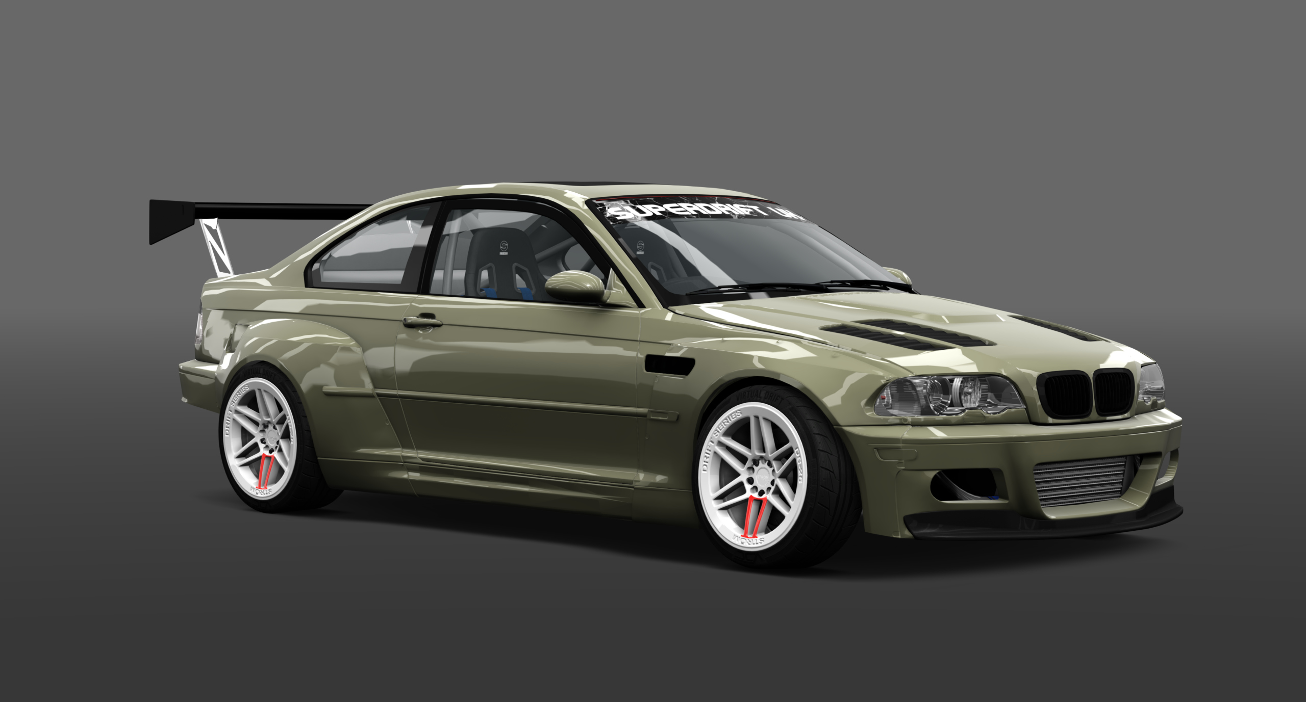 SUPERDRIFTUK BMW E46, skin green