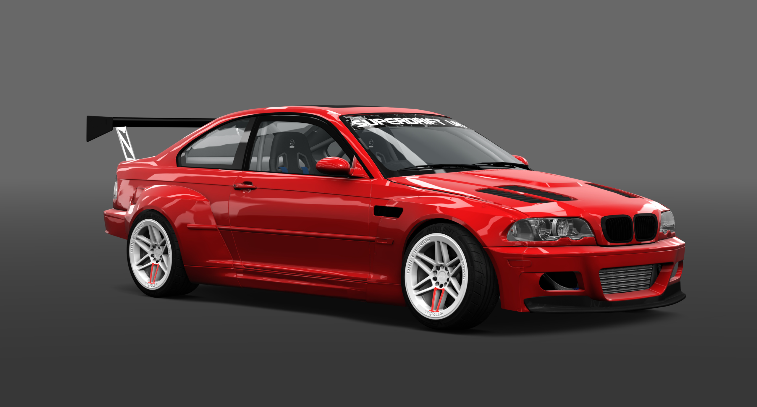 SUPERDRIFTUK BMW E46, skin red