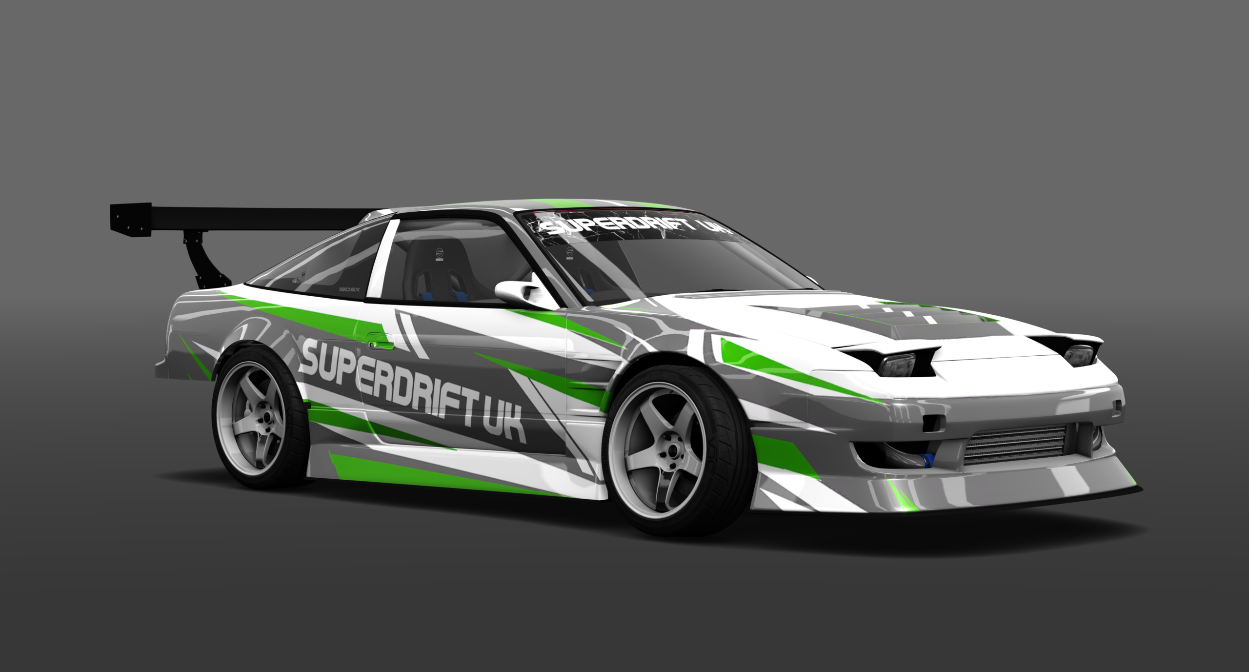 SUPERDRIFTUK NISSAN 180SX, skin SDUKgreen