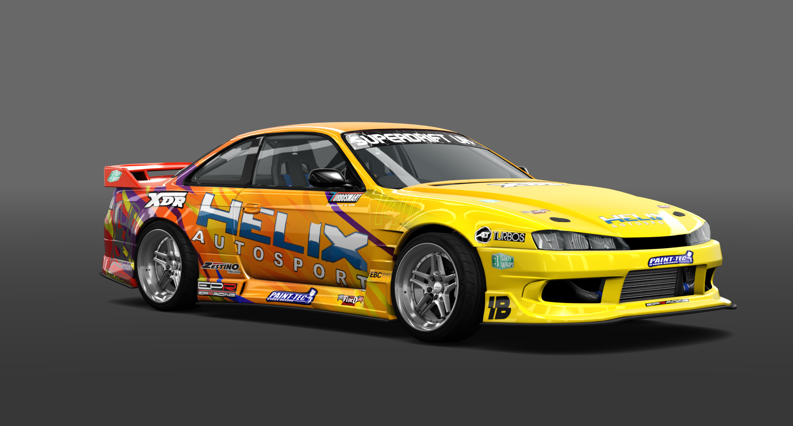 SUPERDRIFTUK NISSAN S14, skin stu egdell s14