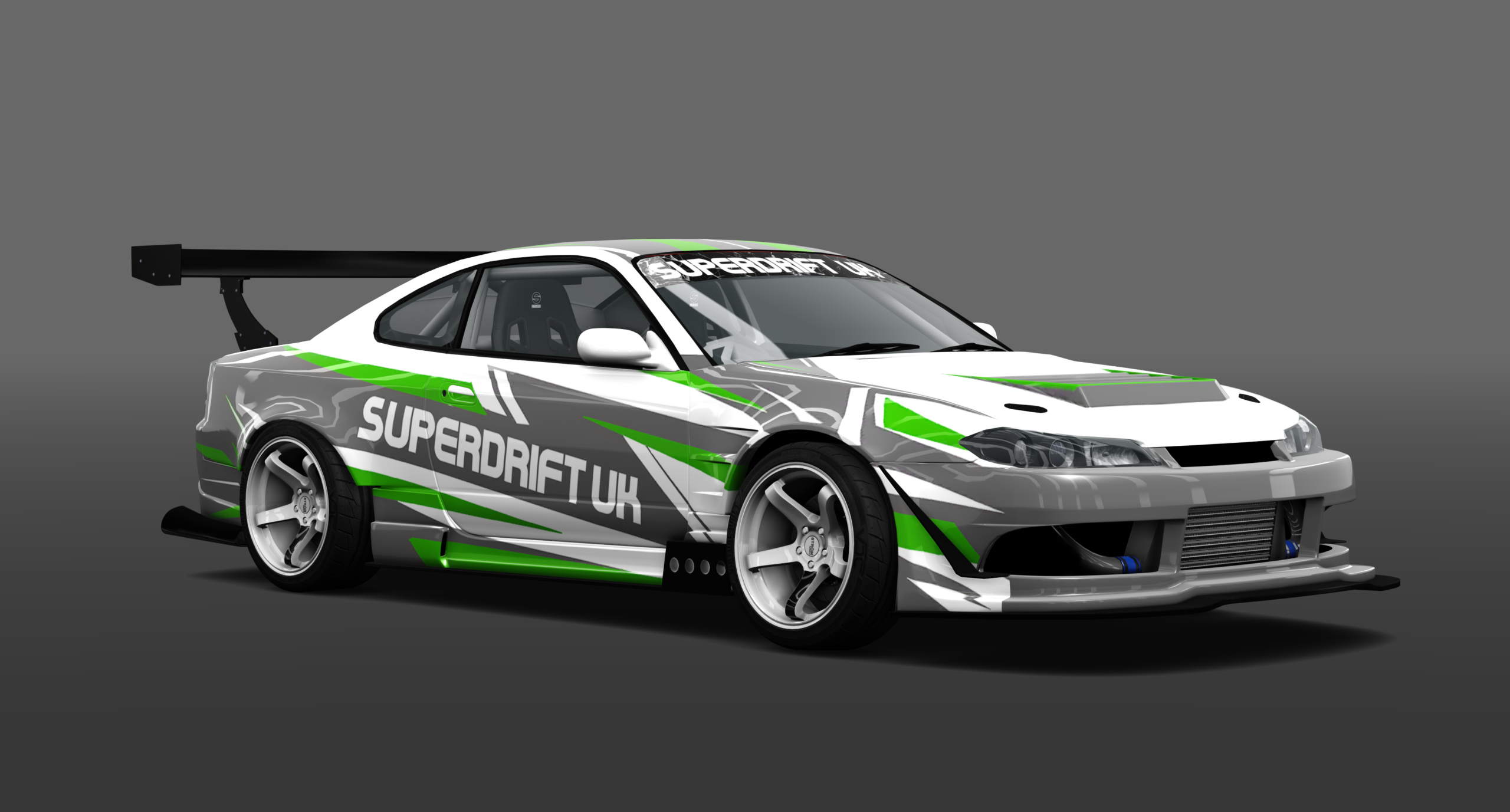 SUPERDRIFTUK NISSAN S15, skin SDUKgreen