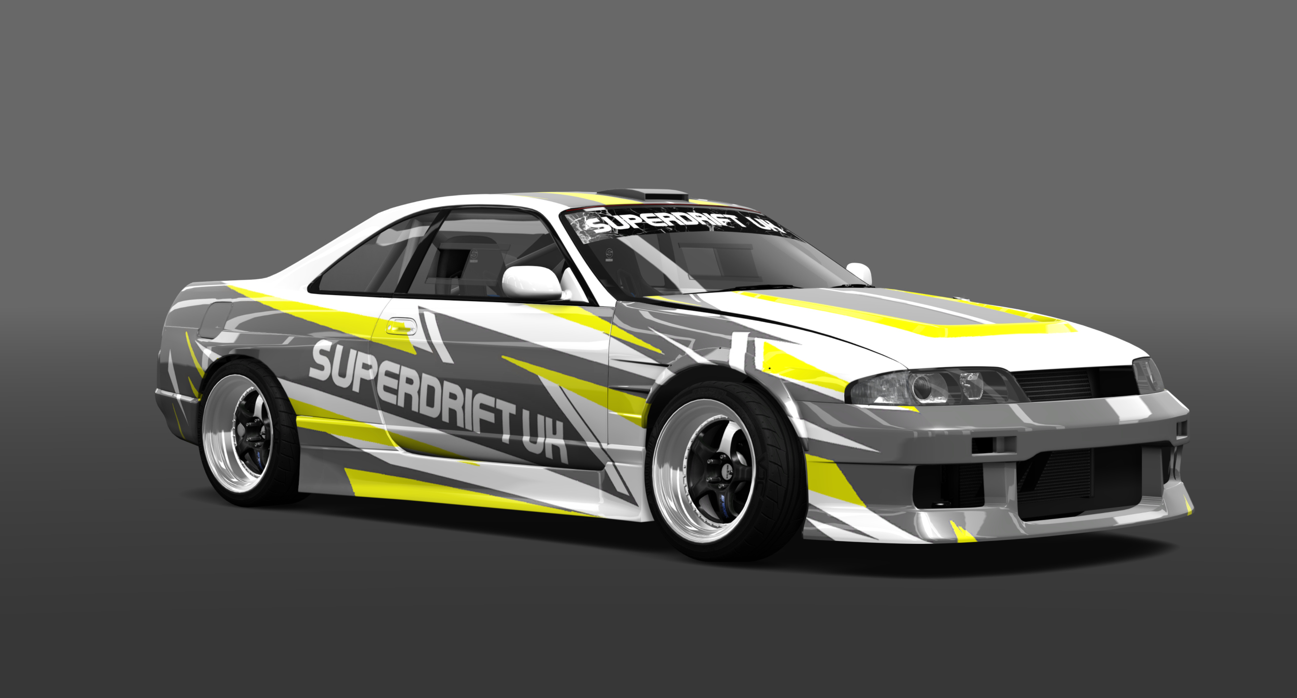 SUPERDRIFTUK NISSAN SKYLINE R33, skin SDUKfluro