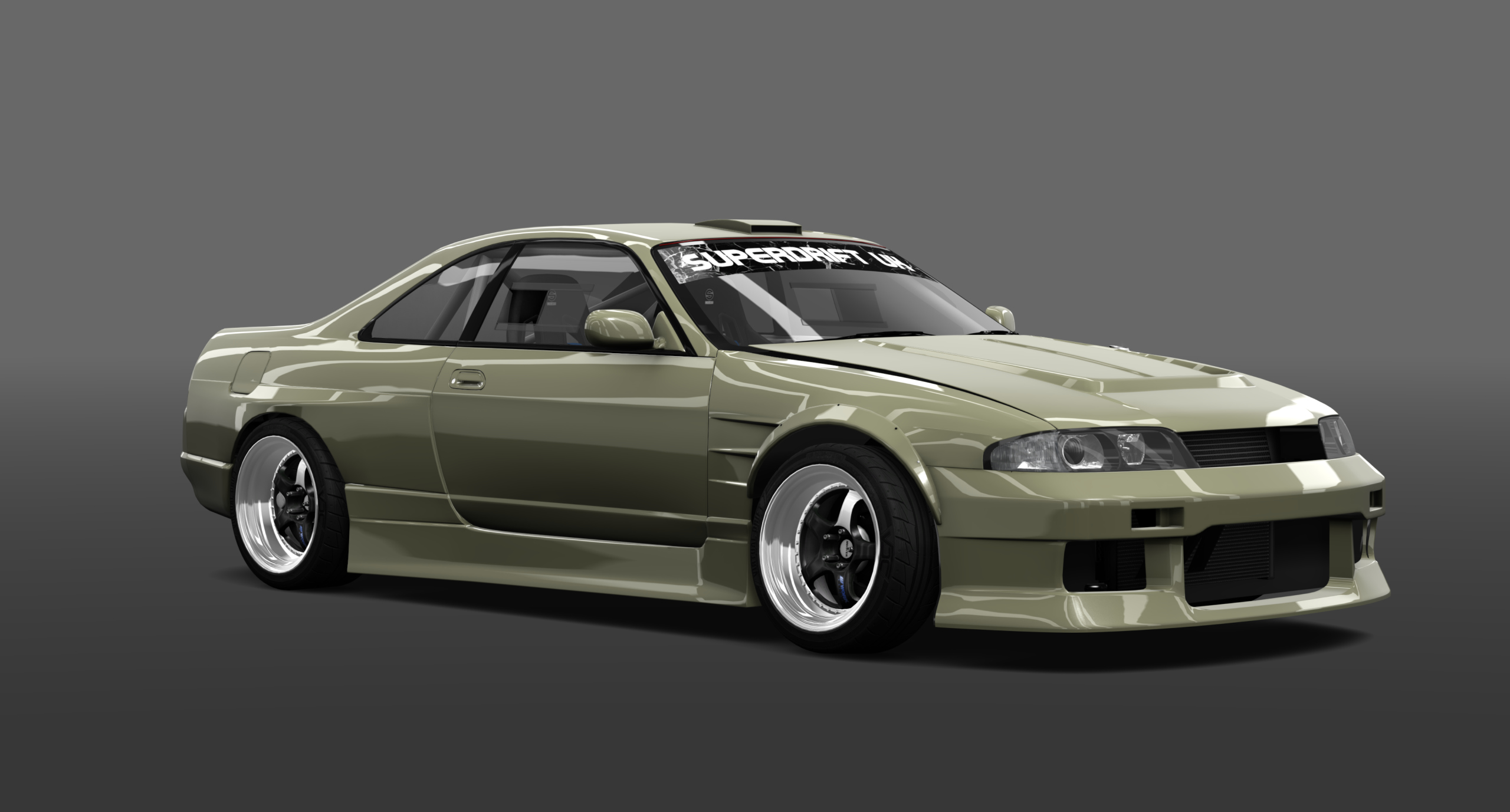 SUPERDRIFTUK NISSAN SKYLINE R33, skin green