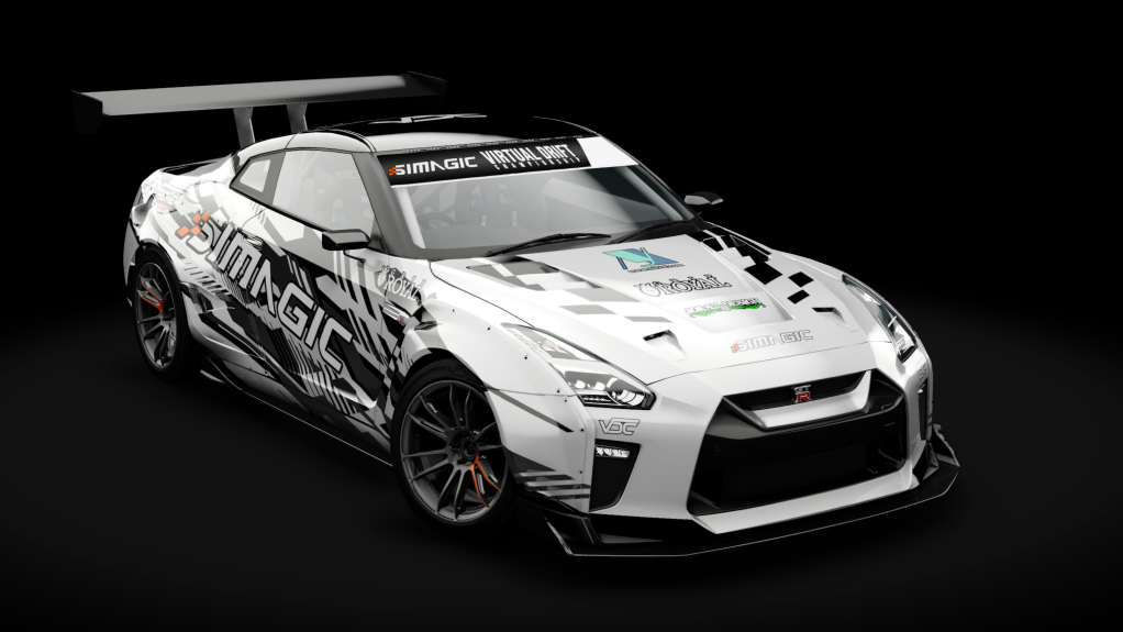 VDC Nissan GT-R R35 DAMD Public 4.0, skin VDC White