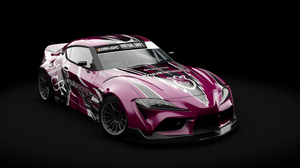 VDC Toyota Supra A90 Public 4.0, skin VDC ANDREAS MAGENTA