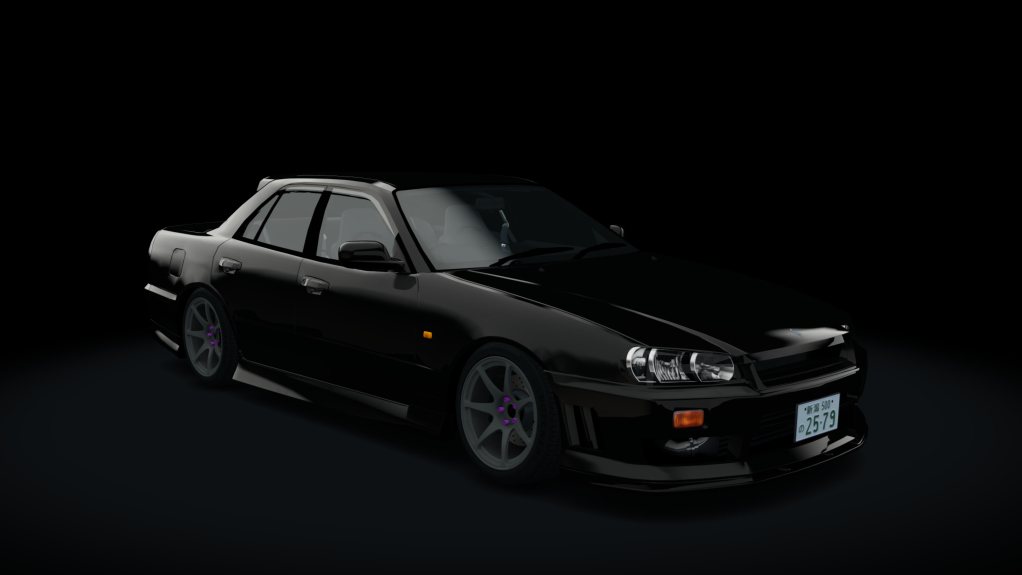 Nissan Skyline HR34, skin 03_black_pearl