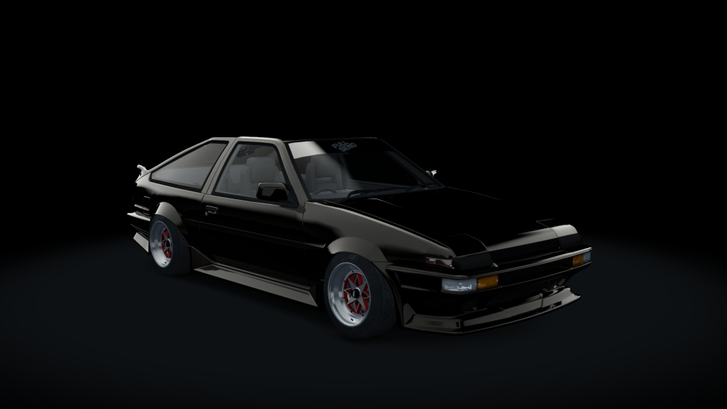 Toyota AE86 WDT Street, skin FS_STREET_BLACK