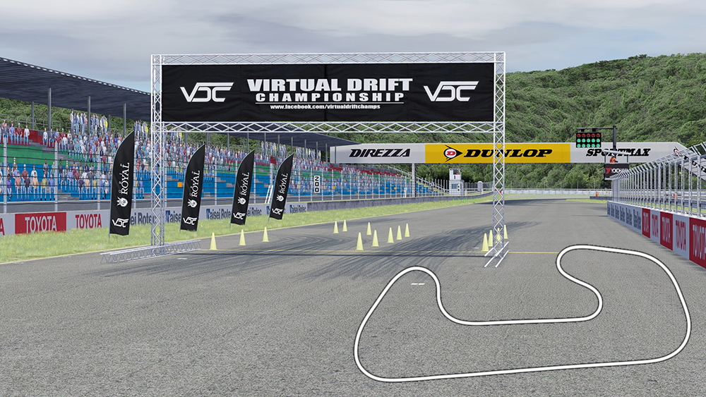 VDC Okayama 2021, layout circuit_vdc_drift