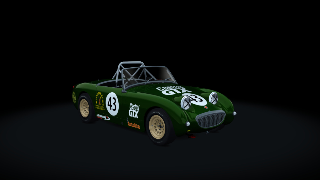 Austin Healey Sprite (Race), skin 43_castrol_gtx