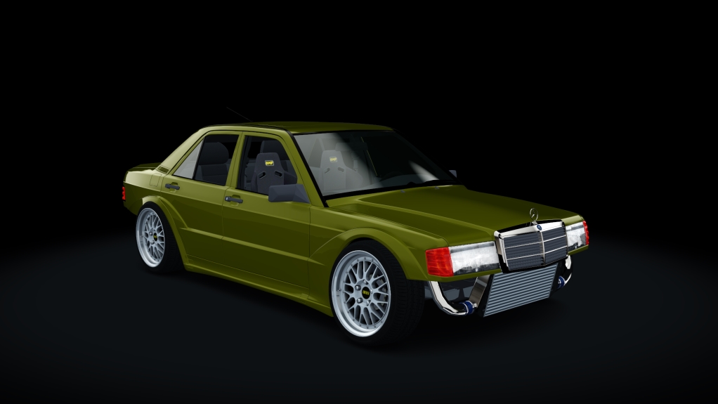 Mercedes-Benz 190E Street Drift 1990, skin Gold