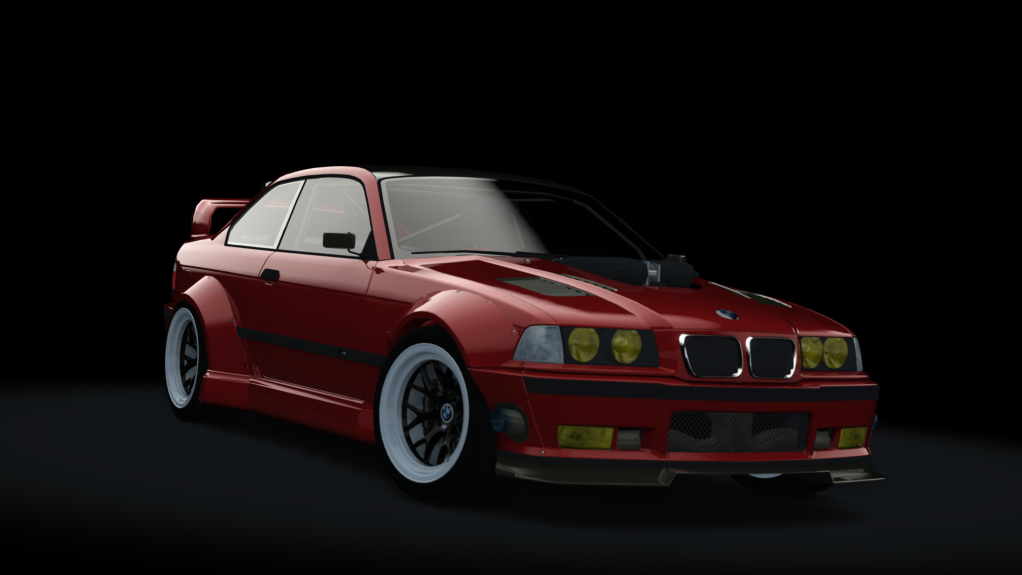 BMW E36 M458, skin imola_red