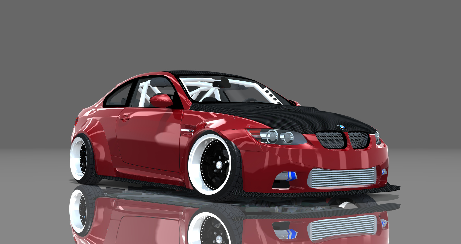 DTP BMW E92LW, skin red_and_white