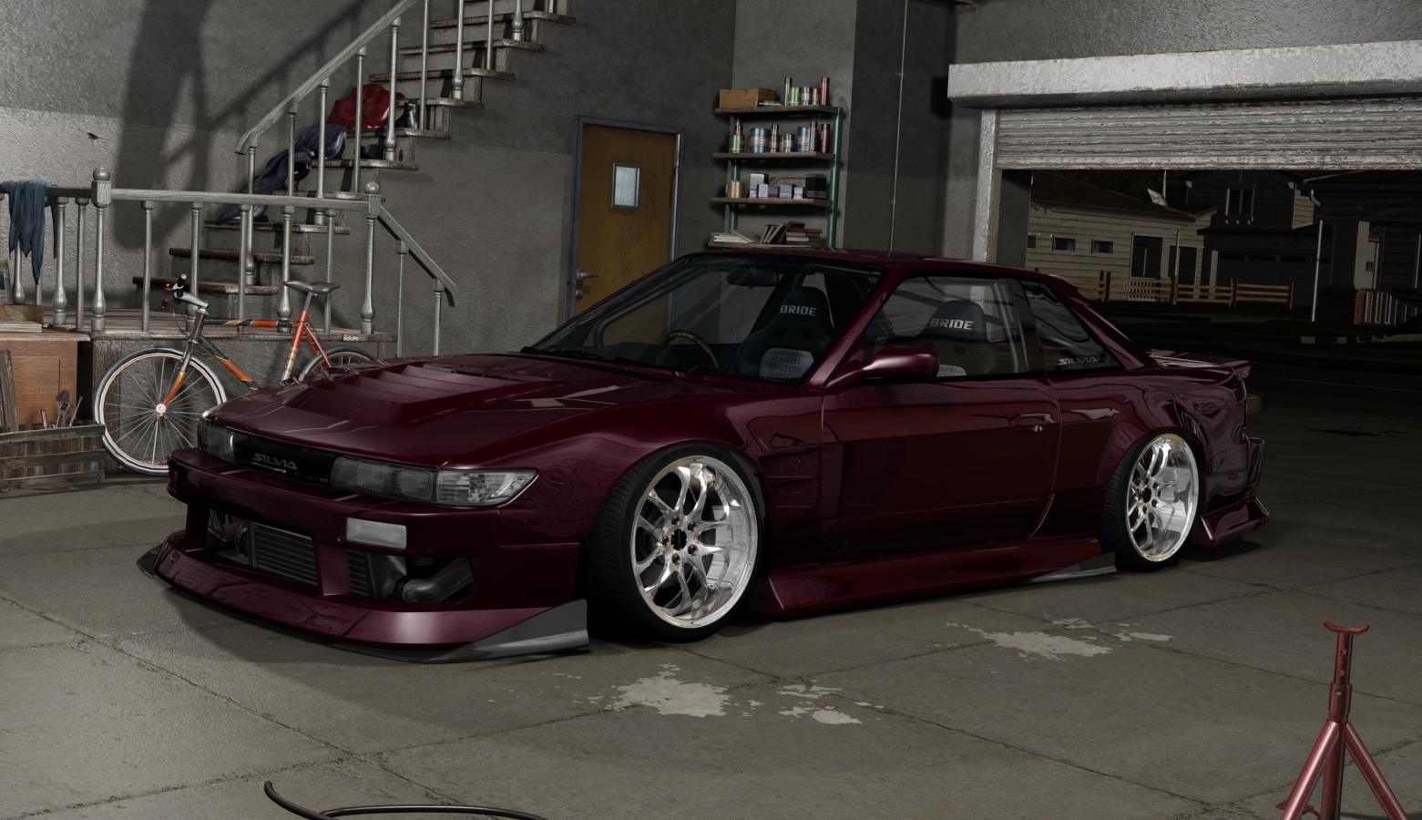 DWG Nissan Silvia S13 Street Style, skin Interlagos Fire