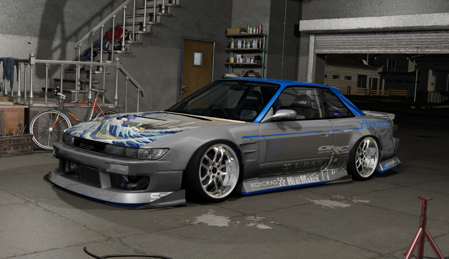 DWG Nissan Silvia S13 Street Style, skin ProceeD Simba 1