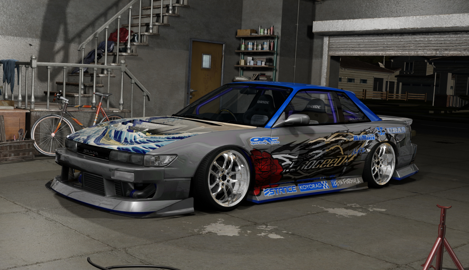 DWG Nissan Silvia S13 Street Style, skin ProceeD Simba 2