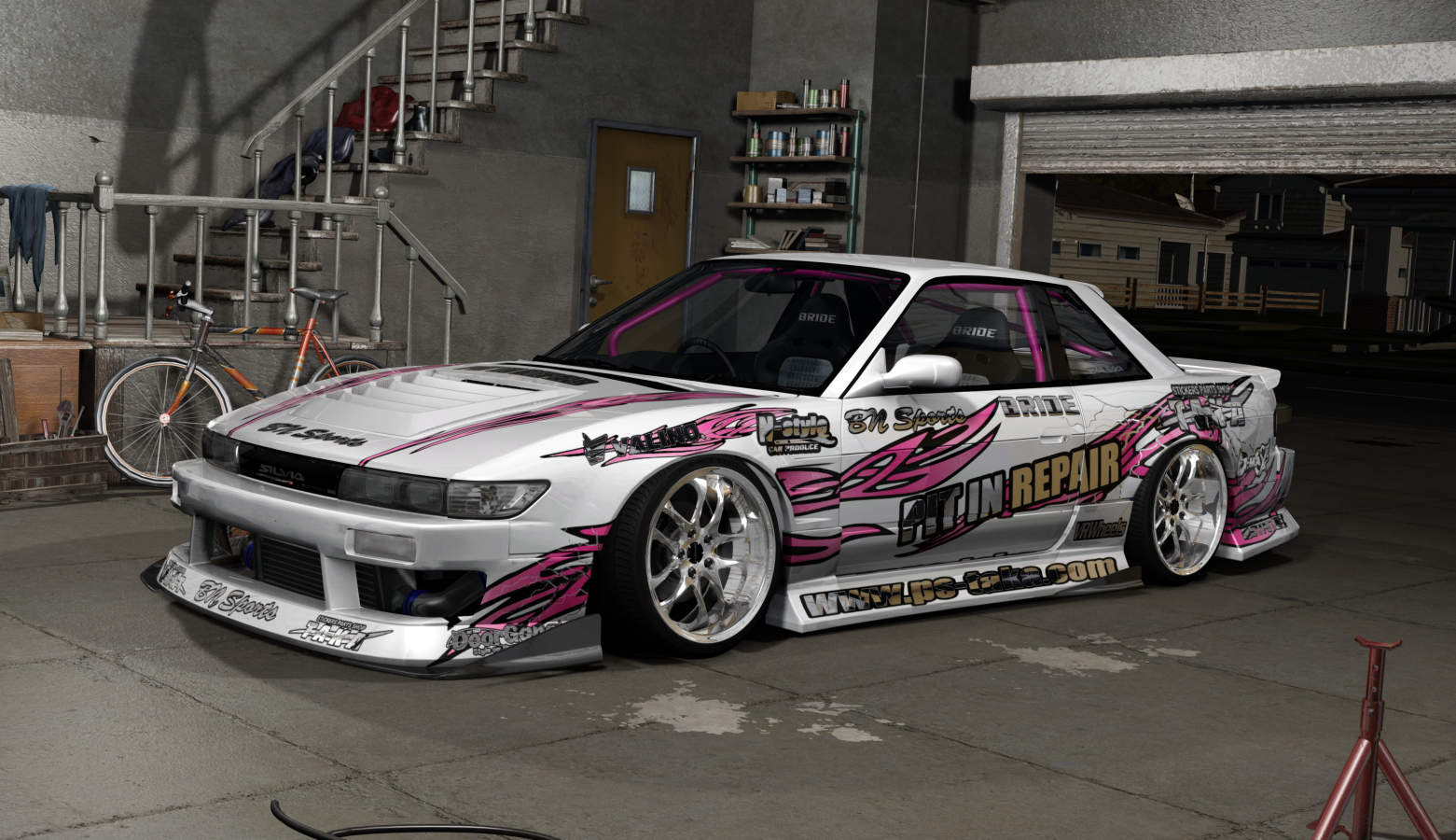 DWG Nissan Silvia S13 Street Style, skin takuho.13