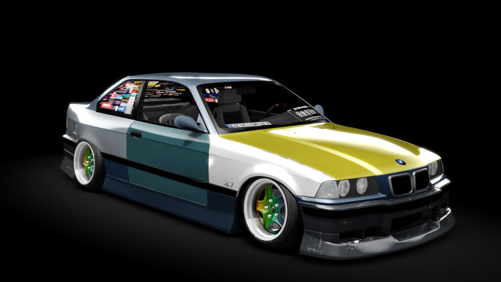 DzikiDrift BMW E36 Coupe, skin gruzin