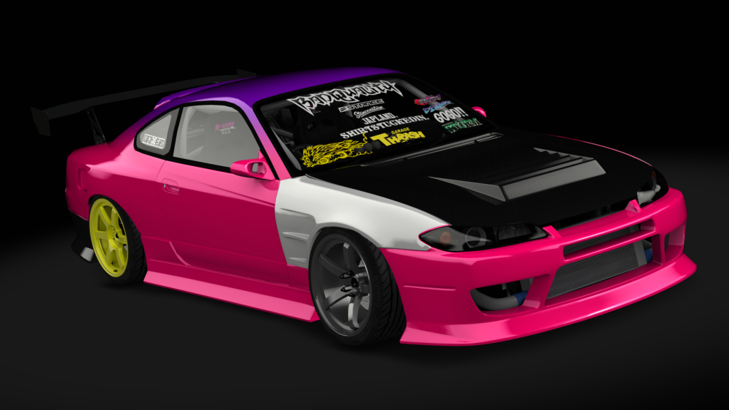 Nissan S15 FRX-S, skin Pink