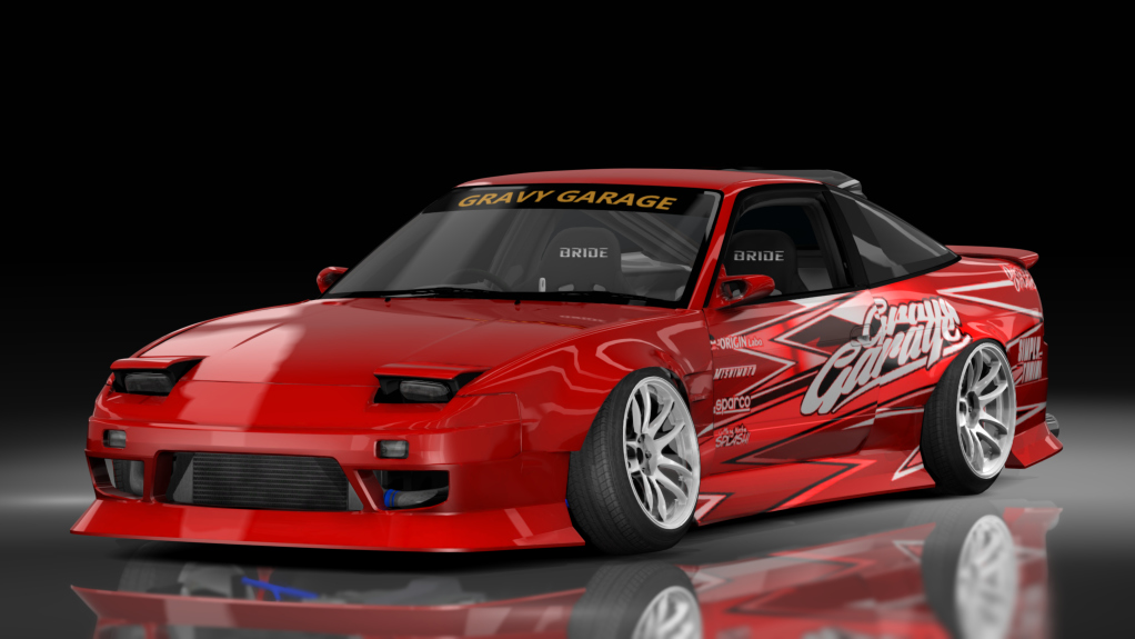 GravyGarage Street 180sx Meade, skin gravy red