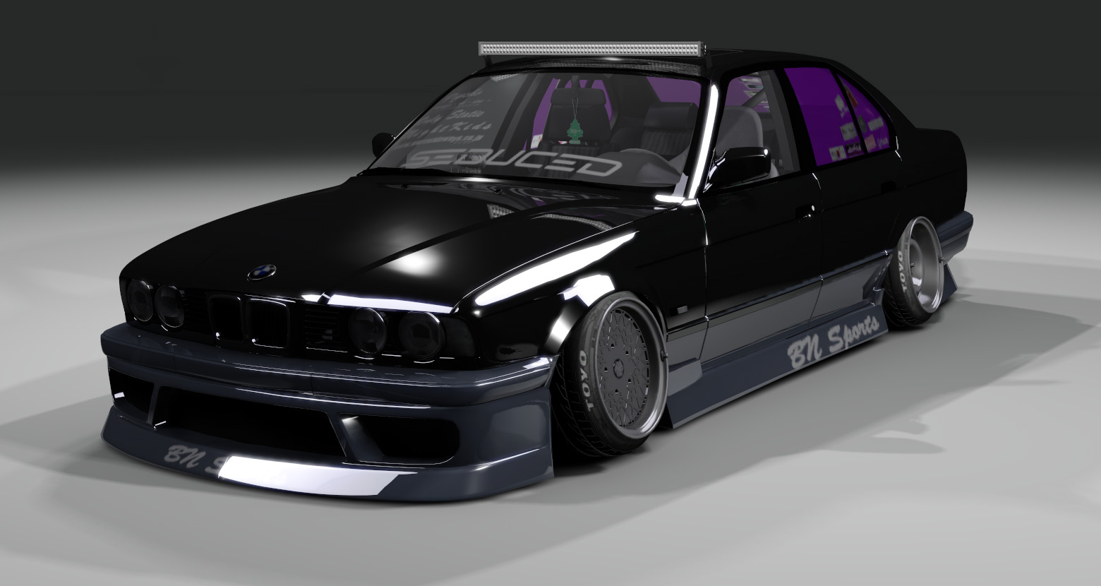 MoreSideways BMW E34, skin Czorny