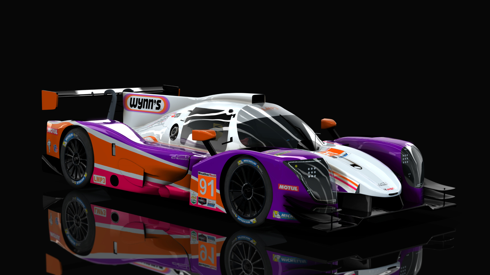 LMP-3 Ligier JSP320 Nissan, skin 2021 IMSA #91 Riley Motorsport