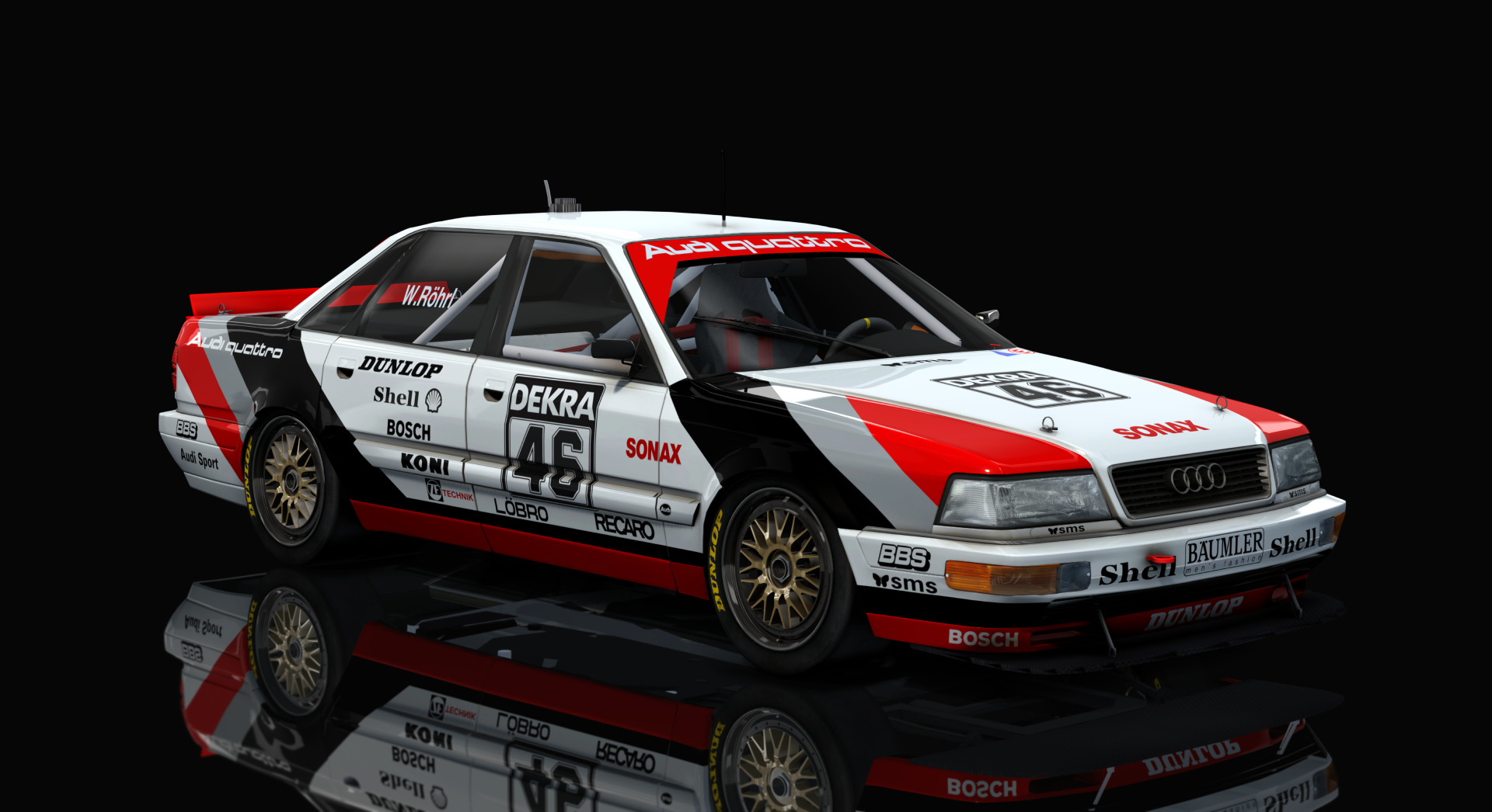 DTM 90's Audi V8 Quattro DTM, skin 1991_46_Walter_Röhrl