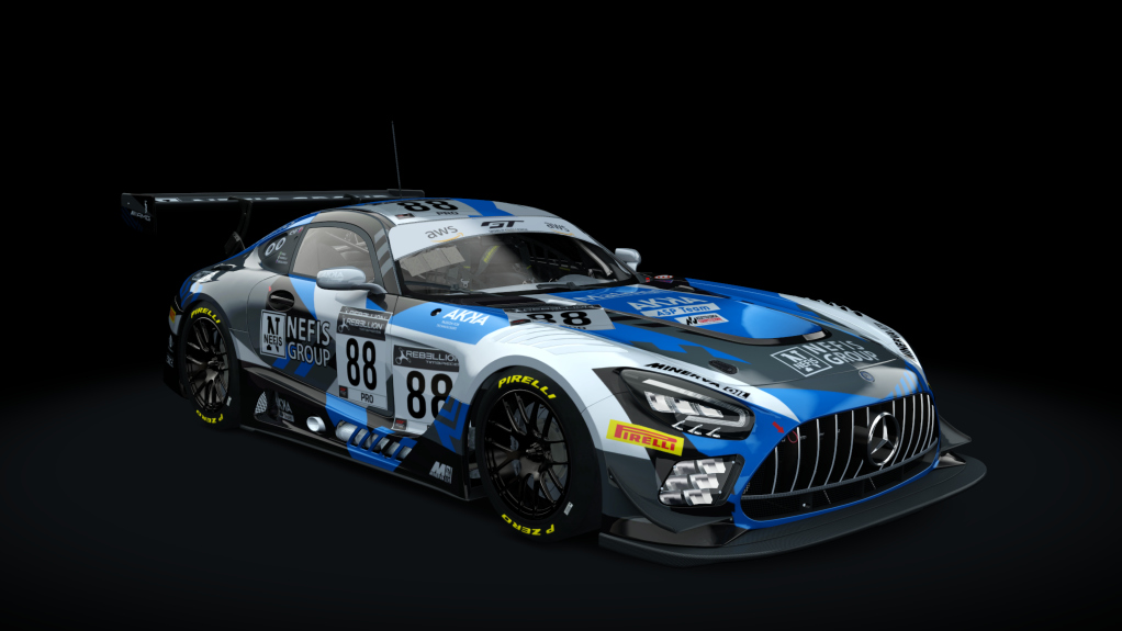 Mercedes-Benz AMG GT3 EVO WB 2023, skin Akka #88 Imola