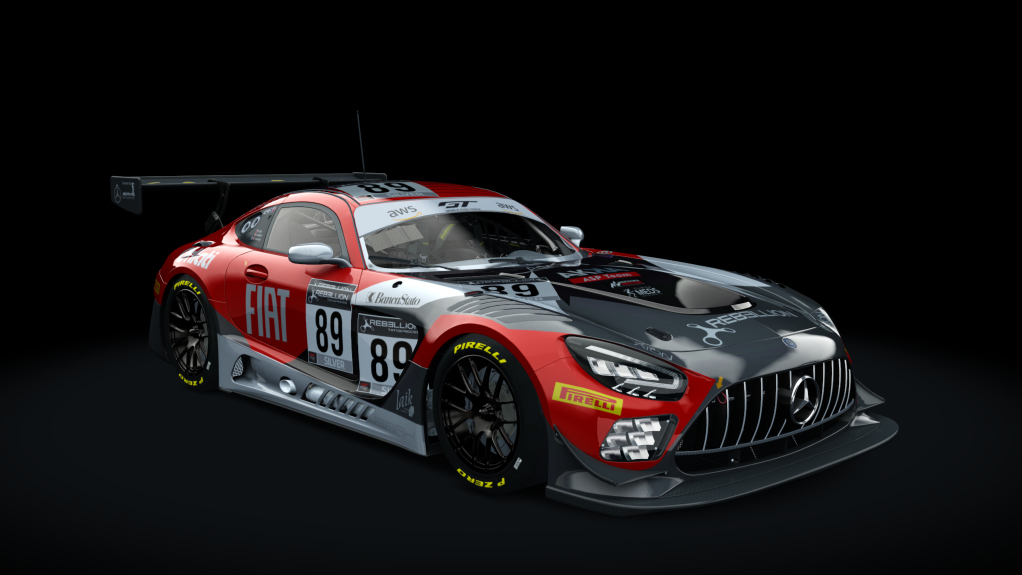 Mercedes-Benz AMG GT3 EVO WB 2023, skin Akka #89 Imola