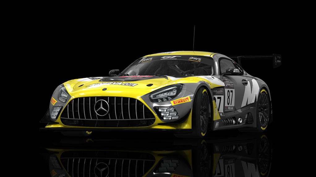 Mercedes-Benz AMG GT3 EVO WB 2023, skin AkkaYellow87