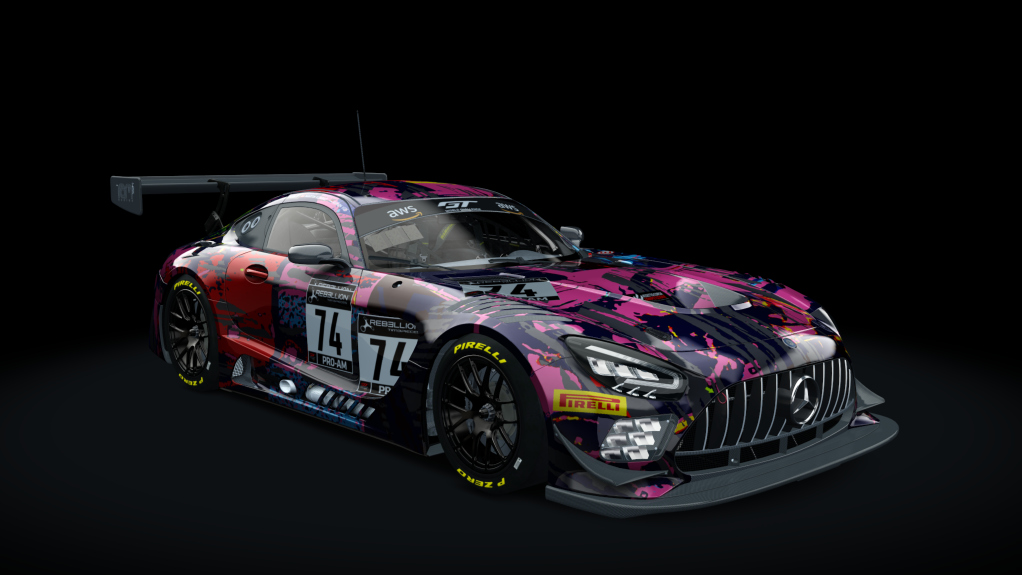 Mercedes-Benz AMG GT3 EVO WB 2023, skin Ram_Racing_#74