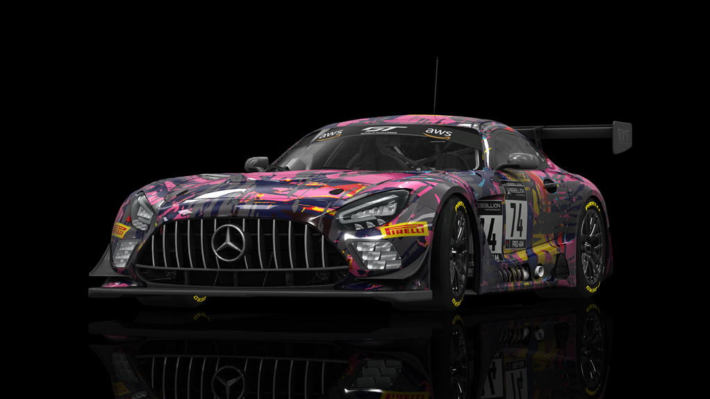 Mercedes-Benz AMG GT3 EVO WB 2023, skin Ram_Racing_74