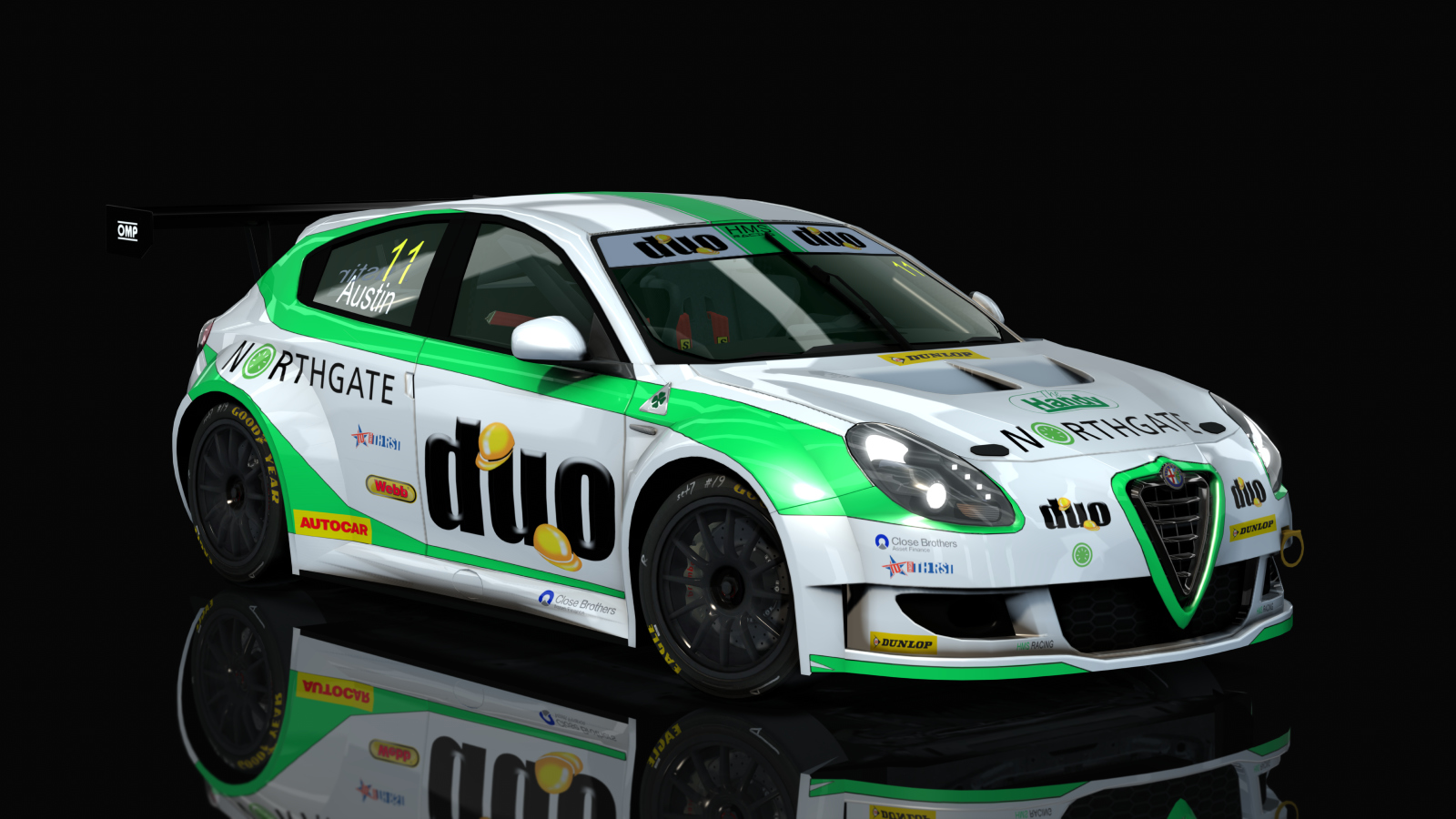 BTCC Alfa Romeo Giulietta, skin WB 15 - Michael