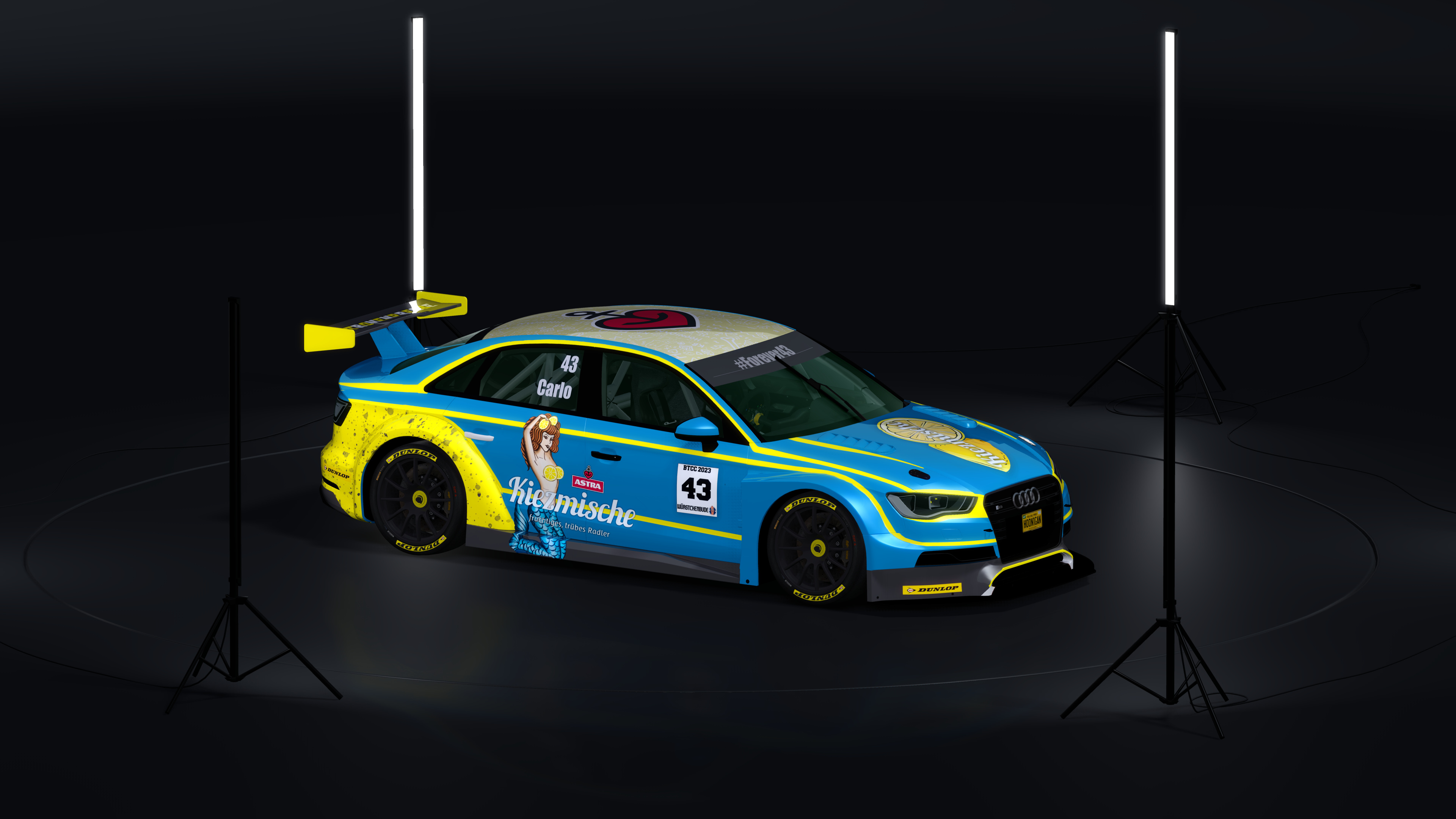 BTCC Audi RS3, skin WB 43 - Carlo