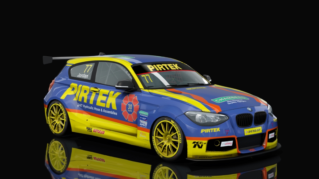 BTCC BMW 125i M Sport, skin 2018_Jordan_77