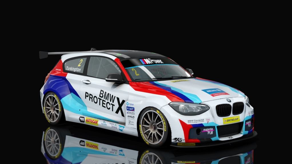 BTCC BMW 125i M Sport, skin 2018_Turkington_2