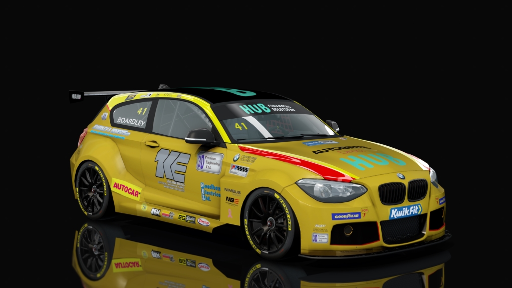 BTCC BMW 125i M Sport, skin Boardley